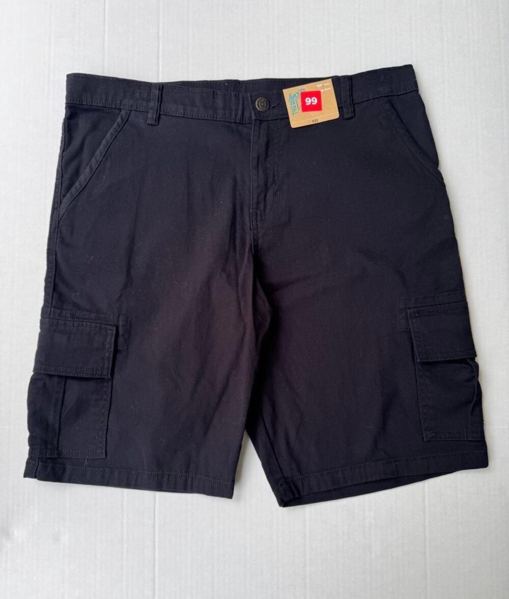 There Abouts Mens Black Shorts Size 20H Husky - Large